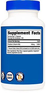 Foto 6 | Suplemento Nutricost De Vitamina B2 (riboflavina) 100 Mg 120 Cápsulas - Venta Internacional.