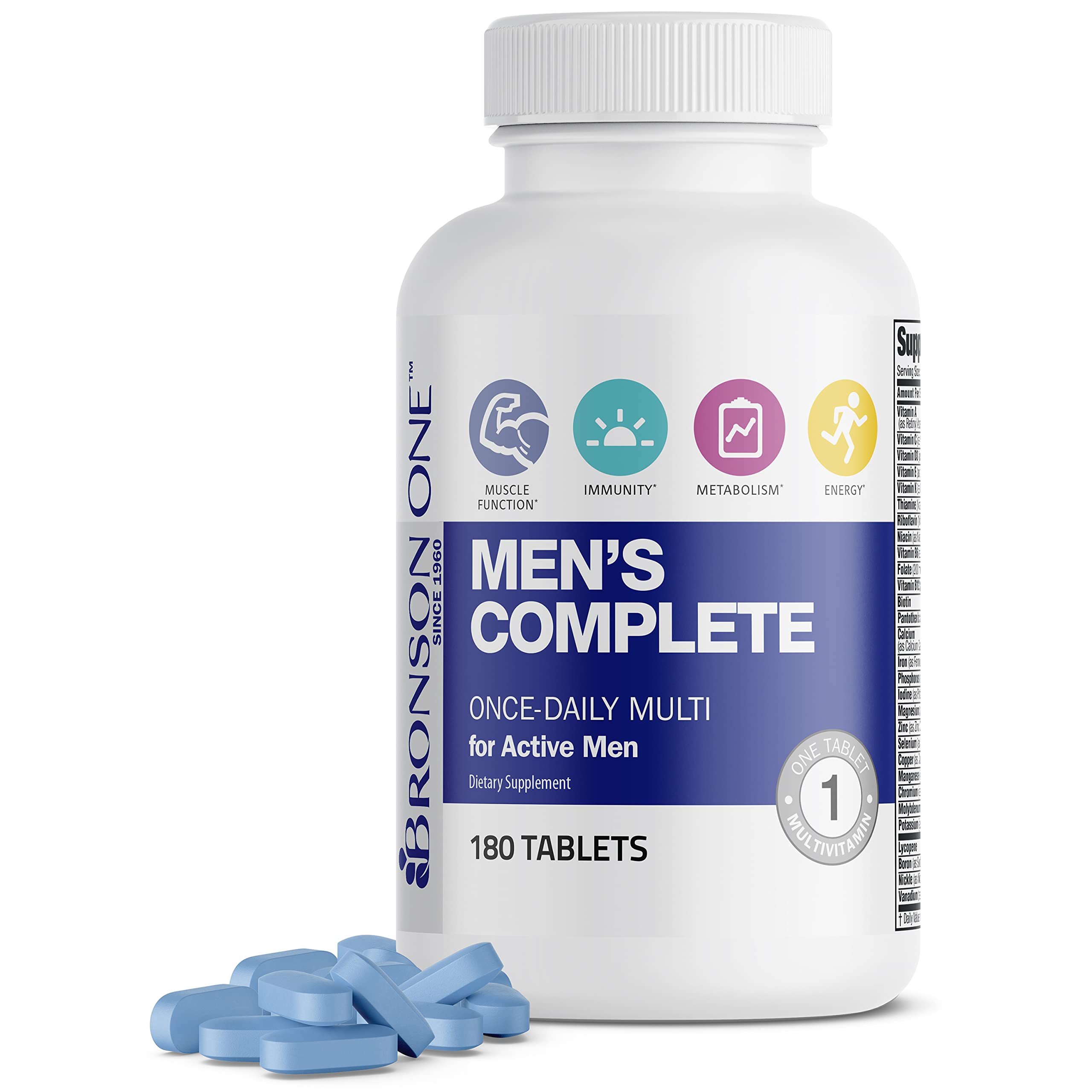Multivitamínico Bronson One Daily, Multimineral Completo Para Hombres - Venta Internacional.