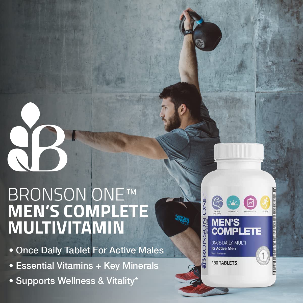 Foto 4 pulgar | Multivitamínico Bronson One Daily, Multimineral Completo Para Hombres - Venta Internacional.