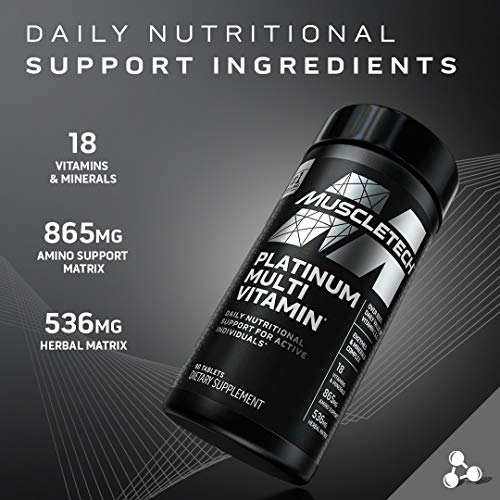 Foto 3 pulgar | Multivitamínico Muscletech Platinum Para Hombres 90 Comprimidos - Venta Internacional.