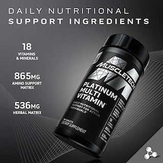 Foto 2 | Multivitamínico Muscletech Platinum Para Hombres 90 Comprimidos - Venta Internacional.