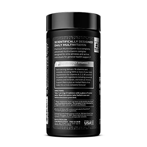 Foto 7 pulgar | Multivitamínico Muscletech Platinum Para Hombres 90 Comprimidos - Venta Internacional.