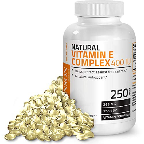 Foto 2 pulgar | Suplemento Bronson Natural Vitamina E Complex 400 Ui 250 Soft - Venta Internacional.
