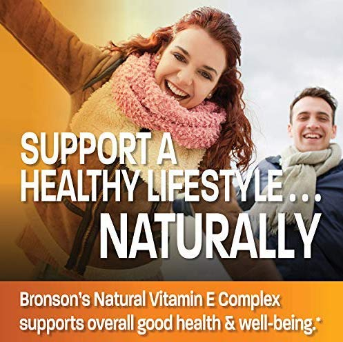 Foto 4 pulgar | Suplemento Bronson Natural Vitamina E Complex 400 Ui 250 Soft - Venta Internacional.