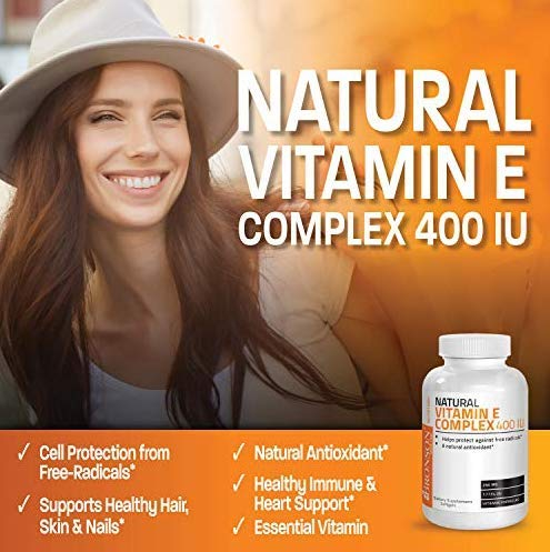 Foto 5 pulgar | Suplemento Bronson Natural Vitamina E Complex 400 Ui 250 Soft - Venta Internacional.