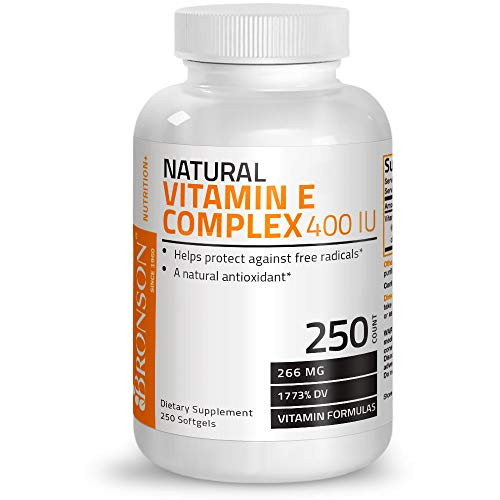 Foto 6 pulgar | Suplemento Bronson Natural Vitamina E Complex 400 Ui 250 Soft - Venta Internacional.