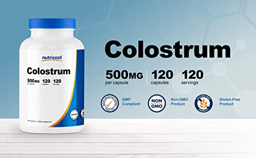 Foto 7 pulgar | Suplemento Nutricost De Calostro 500 Mg 120 Cápsulas - Venta Internacional.