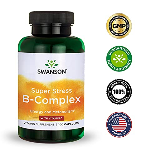 Foto 8 pulgar | Complementa El Complejo De Vitamina B De Swanson Con Vitamina C 100 Cápsulas - Venta Internacional.
