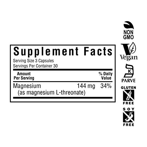 Foto 4 | Suplemento Bluebonnet Nutrition L-treonato De Magnesio 90 Cápsulas - Venta Internacional.