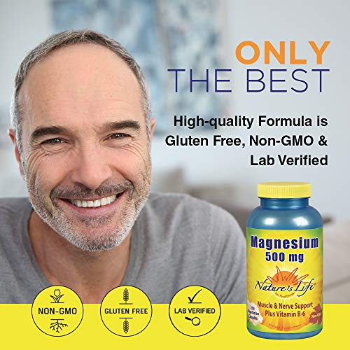 Foto 4 | Suplemento De 500 Mg De Magnesio De Nature's Life Para Huesos Y Músculos - Venta Internacional.