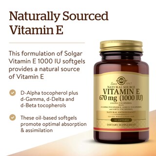 Foto 3 | Suplemento Solgar De Vitamina E 670 Mg (1000 Ui), 100 Cápsulas Blandas - Venta Internacional.