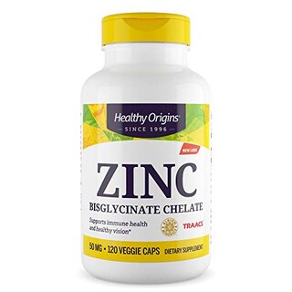 Foto 1 | Suplemento De Quelato De Bisglicinato De Zinc De Healthy Origins 50 Mg 12 - Venta Internacional.