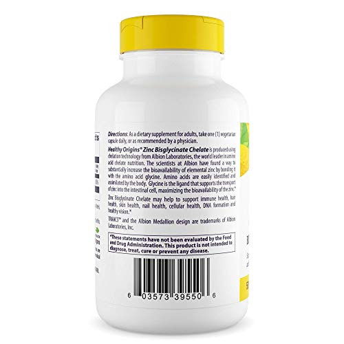 Foto 3 pulgar | Suplemento De Quelato De Bisglicinato De Zinc De Healthy Origins 50 Mg 12 - Venta Internacional.