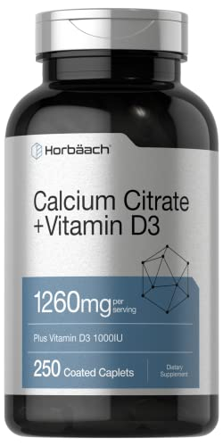 Foto 2 pulgar | Suplemento De Citrato De Calcio Horbaach 1260 Mg Con D3 1000 Ui 250  - Venta Internacional.