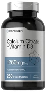 Foto 1 | Suplemento De Citrato De Calcio Horbaach 1260 Mg Con D3 1000 Ui 250 - Venta Internacional.