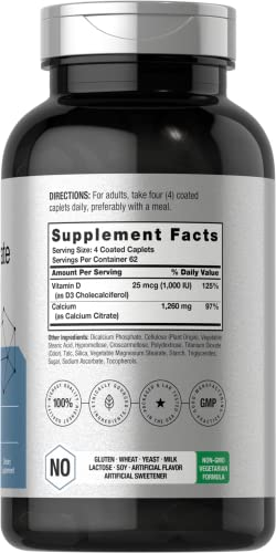 Foto 3 pulgar | Suplemento De Citrato De Calcio Horbaach 1260 Mg Con D3 1000 Ui 250  - Venta Internacional.