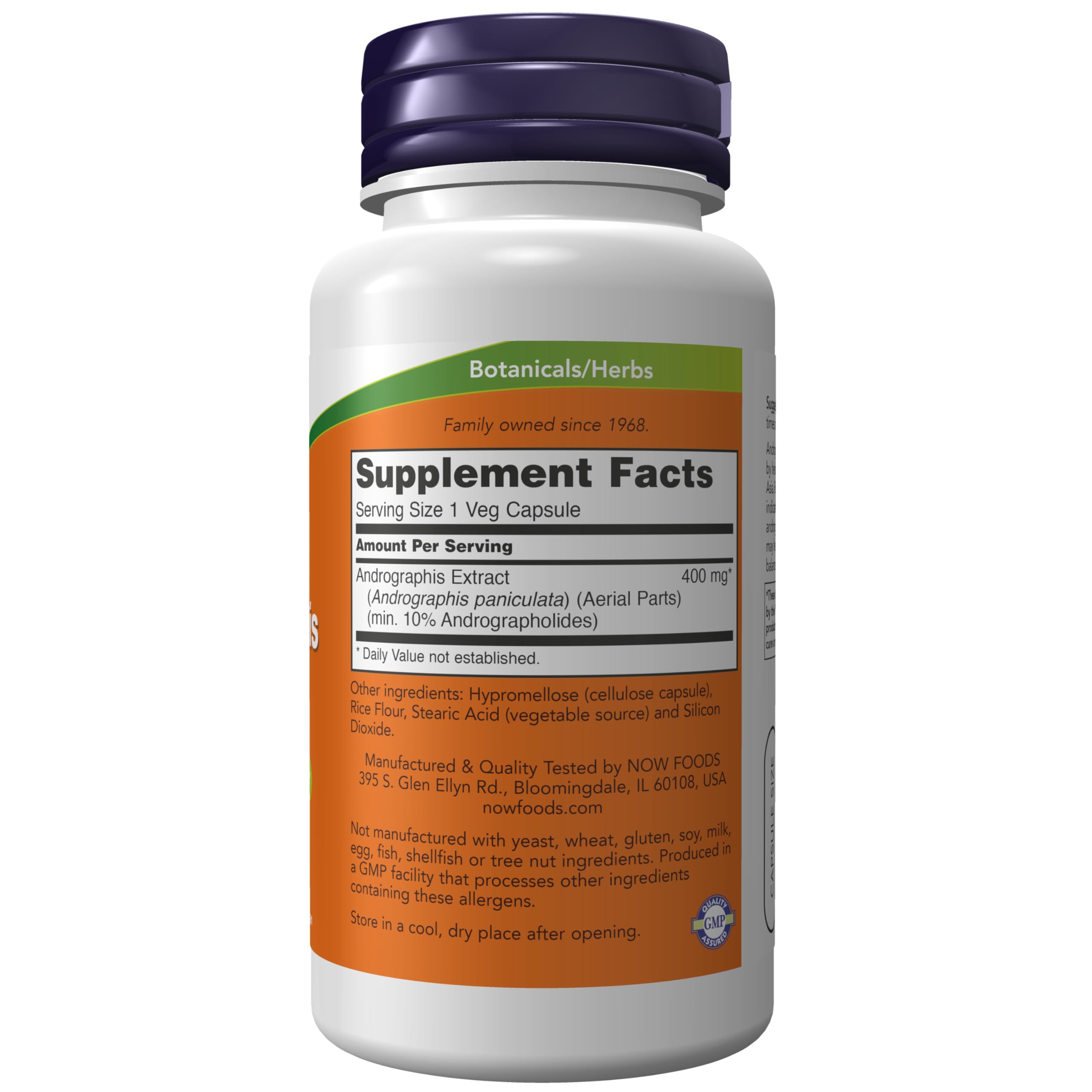 Foto 3 pulgar | Suplemento Now: Extracto De Andrographis, 400 Mg, 90 Cápsulas Vegetarianas - Venta Internacional.