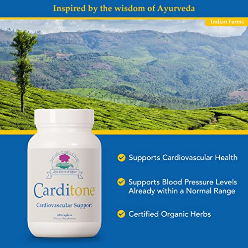 Foto 5 pulgar | Suplemento Ayush Herbs Carditone Blood Pressure 60 Comprimidos - Venta Internacional.