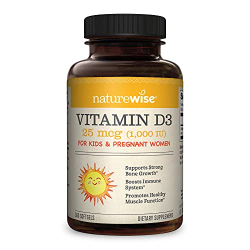 Foto 2 pulgar | Suplemento De Vitamina D3 De Naturewise, 1000 Ui, 25 Mcg, Suministro Para 1 Año - Venta Internacional.