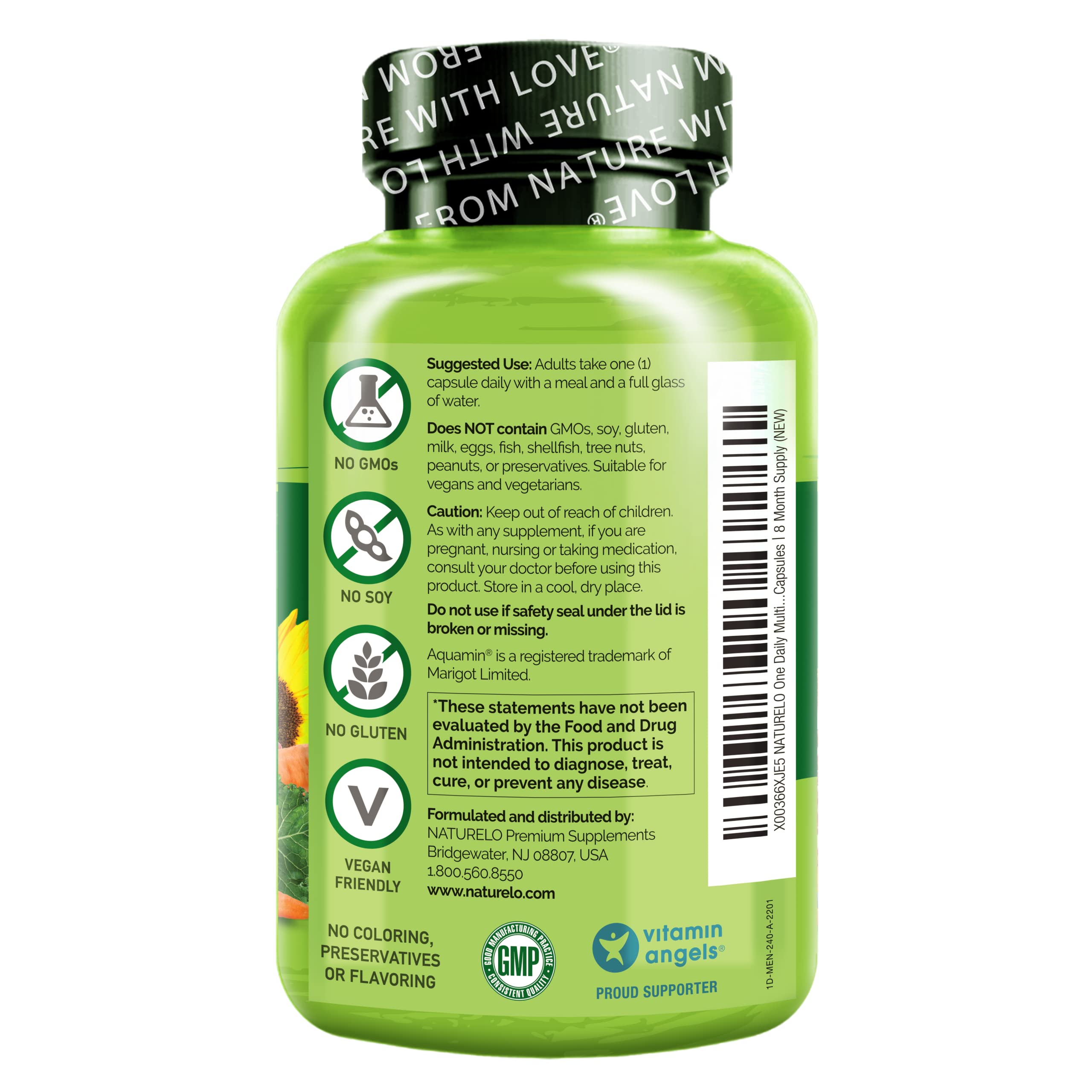 Foto 3 pulgar | Multivitamínico Naturelo One Daily Para Hombres Con Vitaminas Y Minerales - Venta Internacional.
