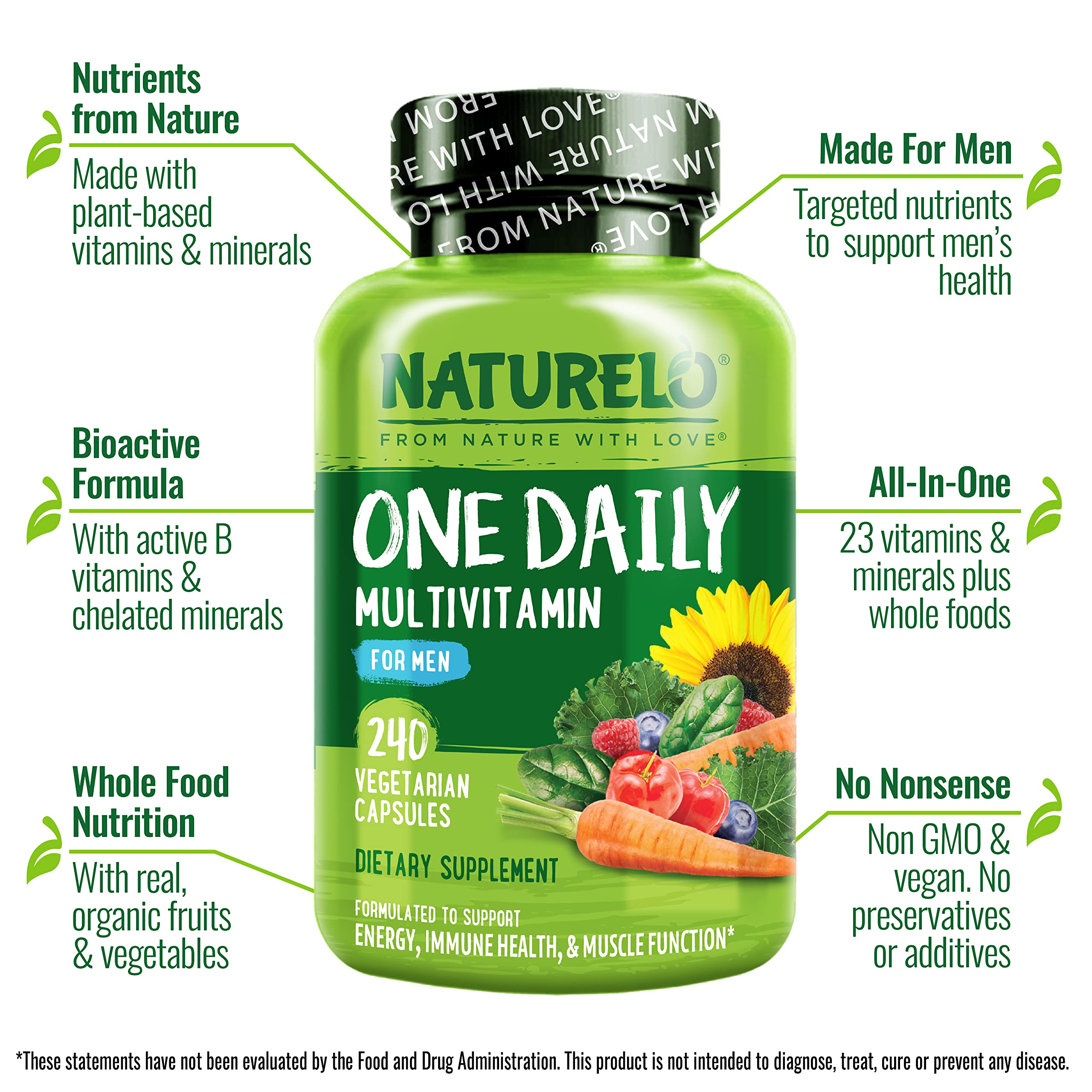 Foto 5 pulgar | Multivitamínico Naturelo One Daily Para Hombres Con Vitaminas Y Minerales - Venta Internacional.
