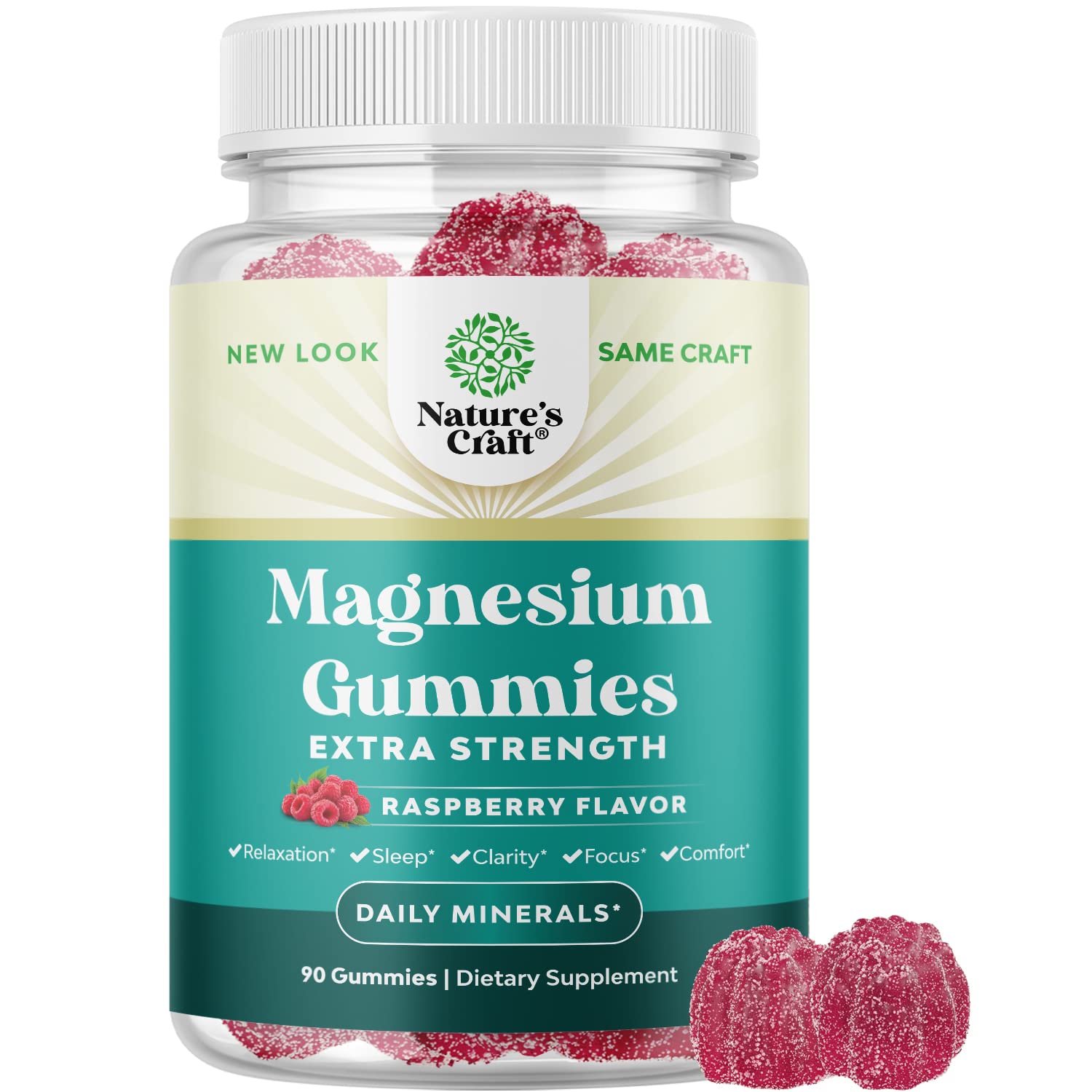 Foto 2 pulgar | Gomitas De Magnesio Natures Craft Extra Strength Para Adultos - Venta Internacional.