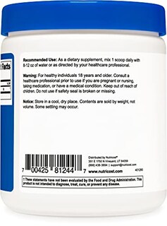 Foto 4 | Suplemento Nutricost De Taurina En Polvo 250 G - 125 Porciones - Venta Internacional.