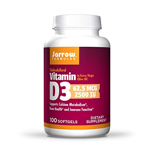 Foto 1 | Suplemento Jarrow Formulas Con Vitamina D3, 2500 Ui, Cápsulas Blandas, 100 - Venta Internacional.