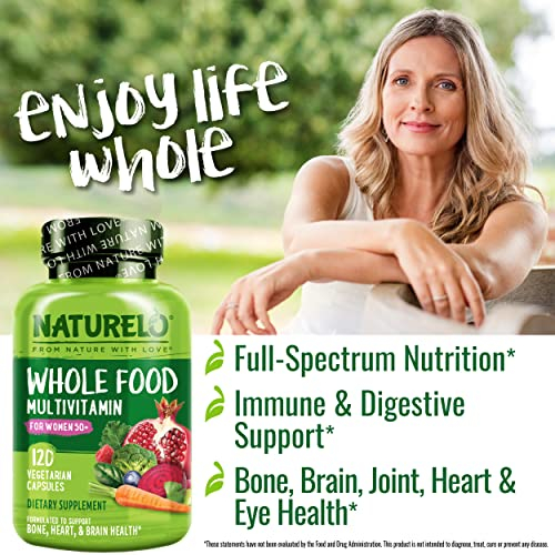 Foto 7 pulgar | Suplemento Multivitamínico Naturelo Whole Food Para Mujeres De 50 Años O Más, 120 Calorías - Venta Internacional.