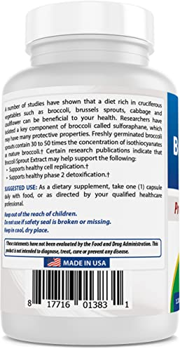 Foto 7 pulgar | Suplemento Best Naturals: Extracto De Brotes De Brócoli, 1000 Mg, 120 - Venta Internacional.