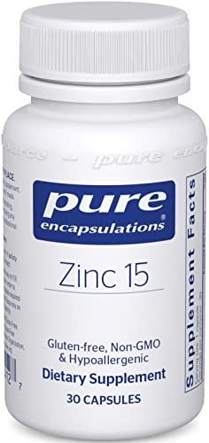 Suplemento De Zinc Pure Encapsulations De 15 Mg Con 30 Cápsulas - Venta Internacional.