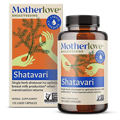 Suplemento De Lactancia Motherlove Shatavari 120 Cápsulas Líquidas - Venta Internacional.