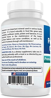 Foto 5 | Suplemento Best Naturals De Cloruro De Potasio 99 Mg 400 Comprimidos - Venta Internacional.