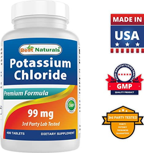 Foto 7 pulgar | Suplemento Best Naturals De Cloruro De Potasio 99 Mg 400 Comprimidos - Venta Internacional.