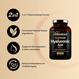 Foto 3 | Suplemento De Ácido Hialurónico Naturebell 250 Mg Con Vitamina C 200 - Venta Internacional.