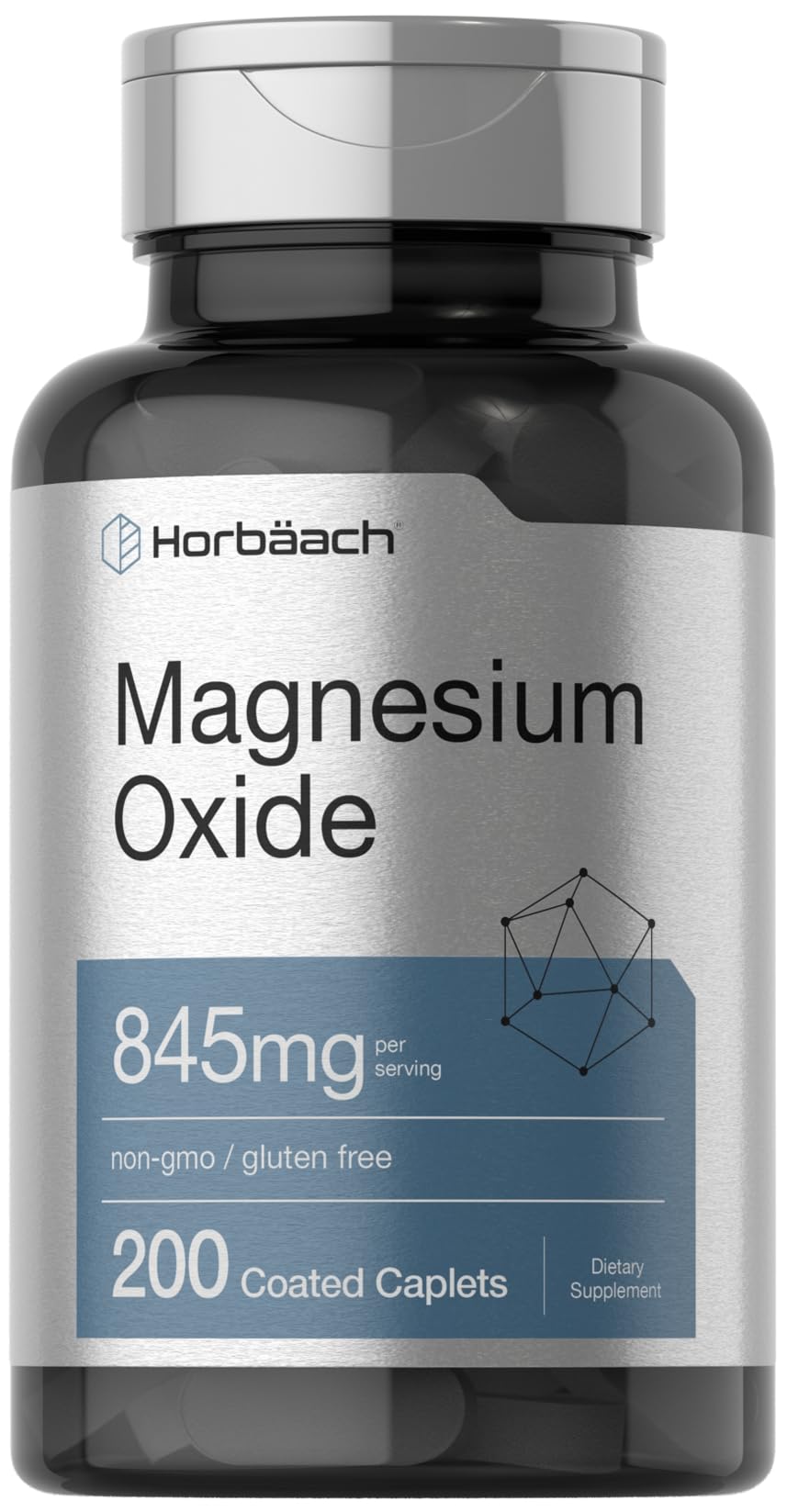 Foto 1 | Suplemento Horbäach Magnesio 250 Mg 200 Cápsulas Recubiertas - Venta Internacional.