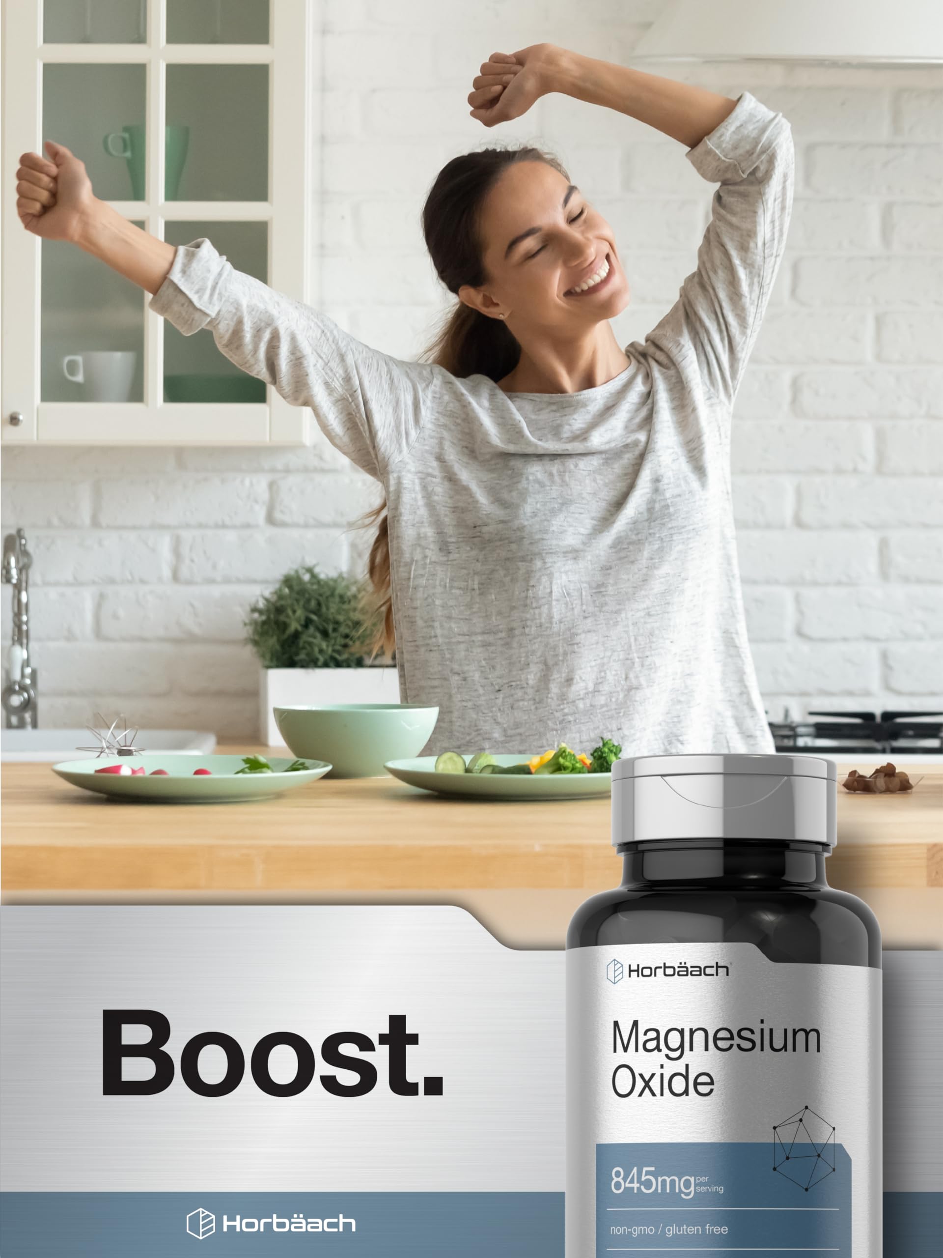 Foto 7 | Suplemento Horbäach Magnesio 250 Mg 200 Cápsulas Recubiertas - Venta Internacional.