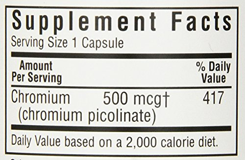 Foto 5 pulgar | Suplemento Bluebonnet Nutrition Picolinato De Cromo 500 Mcg 1 - Venta Internacional.