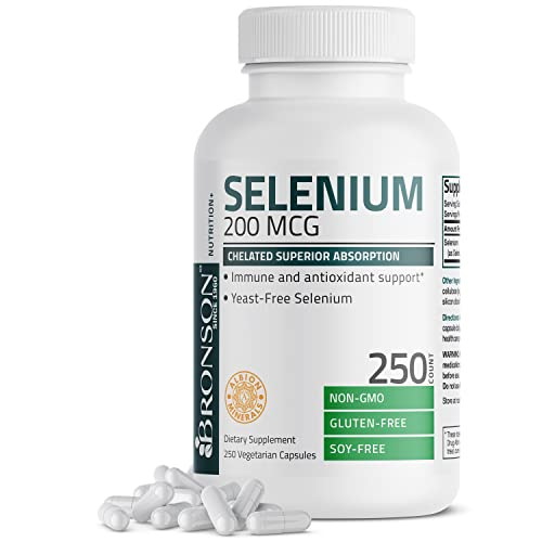 Foto 2 pulgar | Suplemento Bronson Selenium 200 Mcg Con 250 Cápsulas Vegetarianas - Venta Internacional.