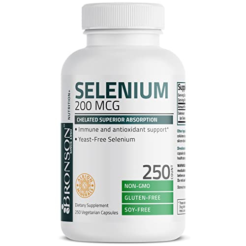 Foto 7 pulgar | Suplemento Bronson Selenium 200 Mcg Con 250 Cápsulas Vegetarianas - Venta Internacional.