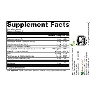 Foto 4 | Suplemento Del Complejo De Vitamina B Xymogen B Activ 90 Cápsulas - Venta Internacional.