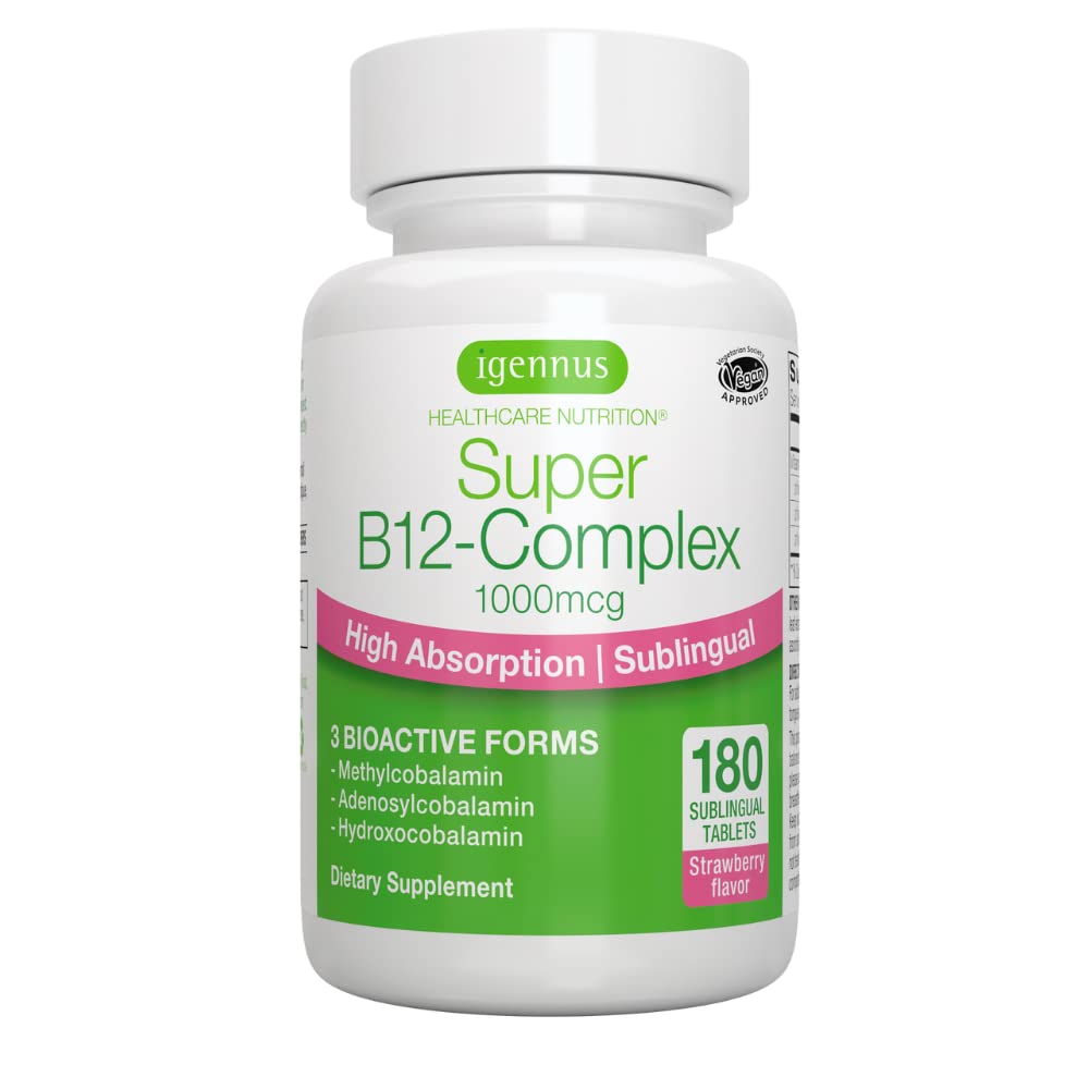 Foto 2 pulgar | Suplemento Igennus Healthcare Nutrition Super B12 Complex - Venta Internacional.