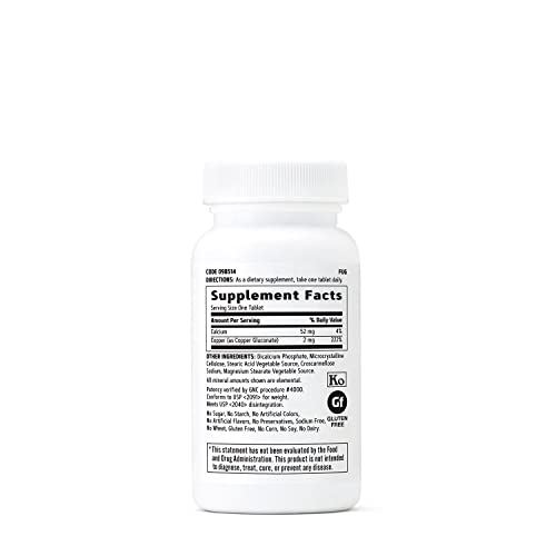 Foto 2 | Suplemento Gnc Copper 2 Mg 100 Tabletas Vegetarianas - Venta Internacional.