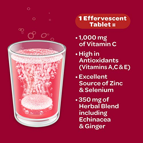 Foto 5 pulgar | Tabletas Efervescentes Airborne De 1000 Mg De Vitamina C Con Zinc - Venta Internacional.