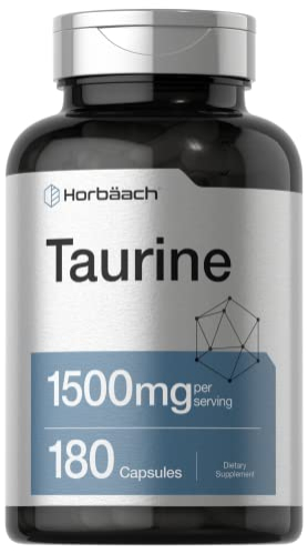 Foto 2 pulgar | Suplemento Horbaach De Taurina, 1500 Mg, Cápsulas, 180 Unidades - Venta Internacional.