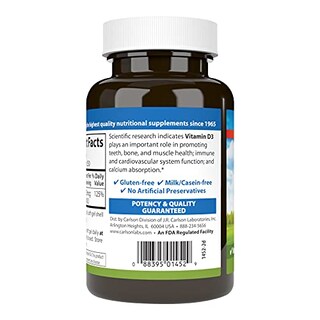 Foto 3 | Suplemento De Vitamina D Carlson D3 1000 Ui 250 Cápsulas Blandas - Venta Internacional.