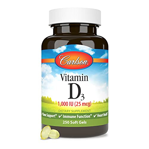 Foto 5 | Suplemento De Vitamina D Carlson D3 1000 Ui 250 Cápsulas Blandas - Venta Internacional.