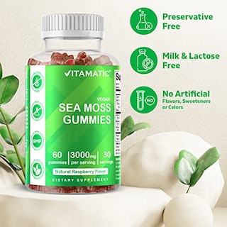 Foto 3 | Suplemento Vitamático De Gomitas Irlandesas De Musgo Marino, 3000 Mg, 60% Veganas - Venta Internacional.