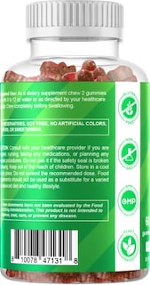 Foto 5 | Suplemento Vitamático De Gomitas Irlandesas De Musgo Marino, 3000 Mg, 60% Veganas - Venta Internacional.