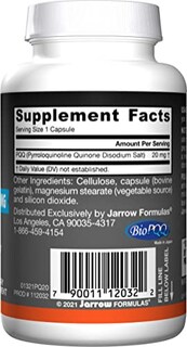 Foto 3 | Suplemento Jarrow Formulas Pqq 20 Mg 30 Cápsulas - Venta Internacional.